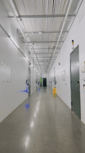 cannabis cultivation facility main corridor